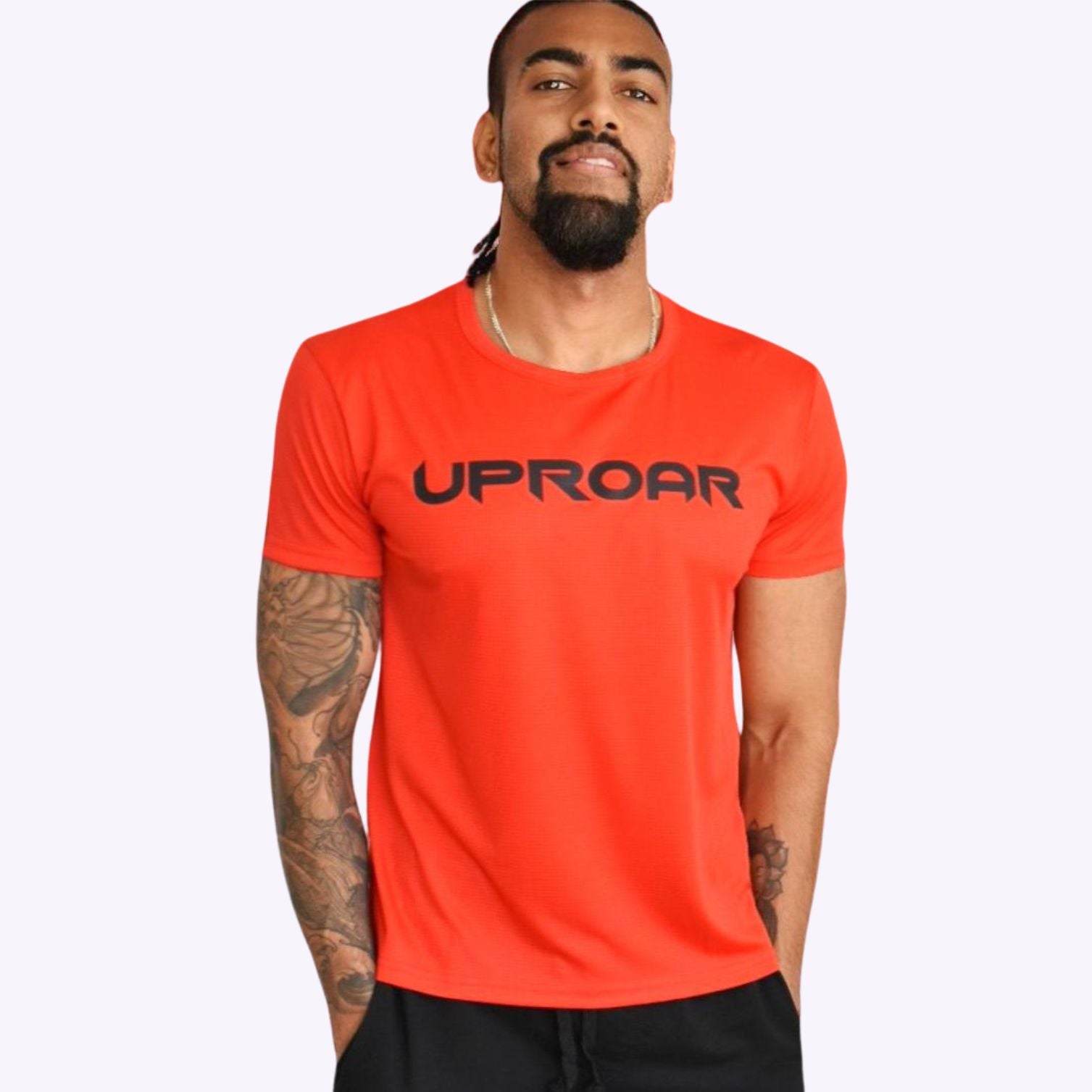 Mens Sports Style short sleeve UPROAR Tee Red