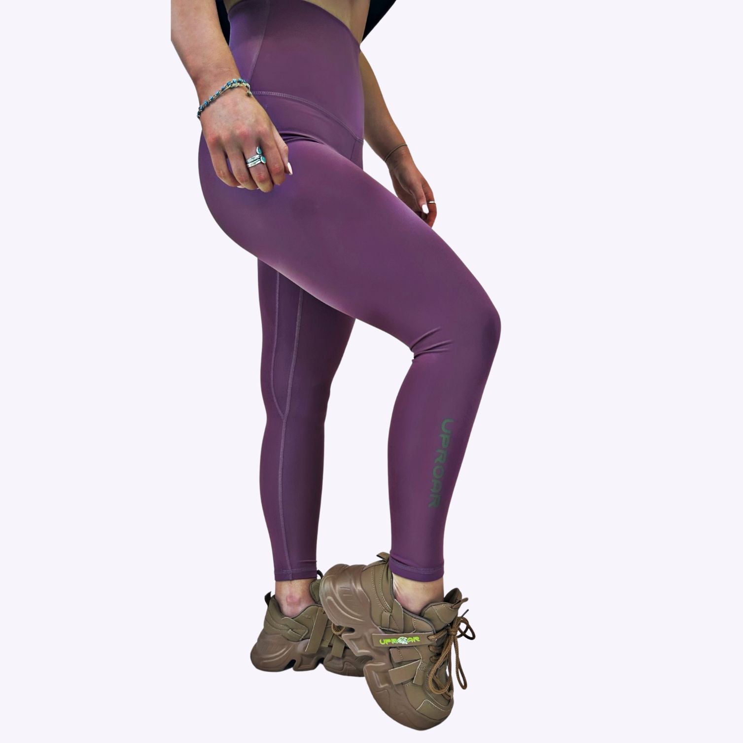 Women's Lilac Leggings, Women's Purple Leggings, Purple Leggings, Women's Gym Leggings Purple