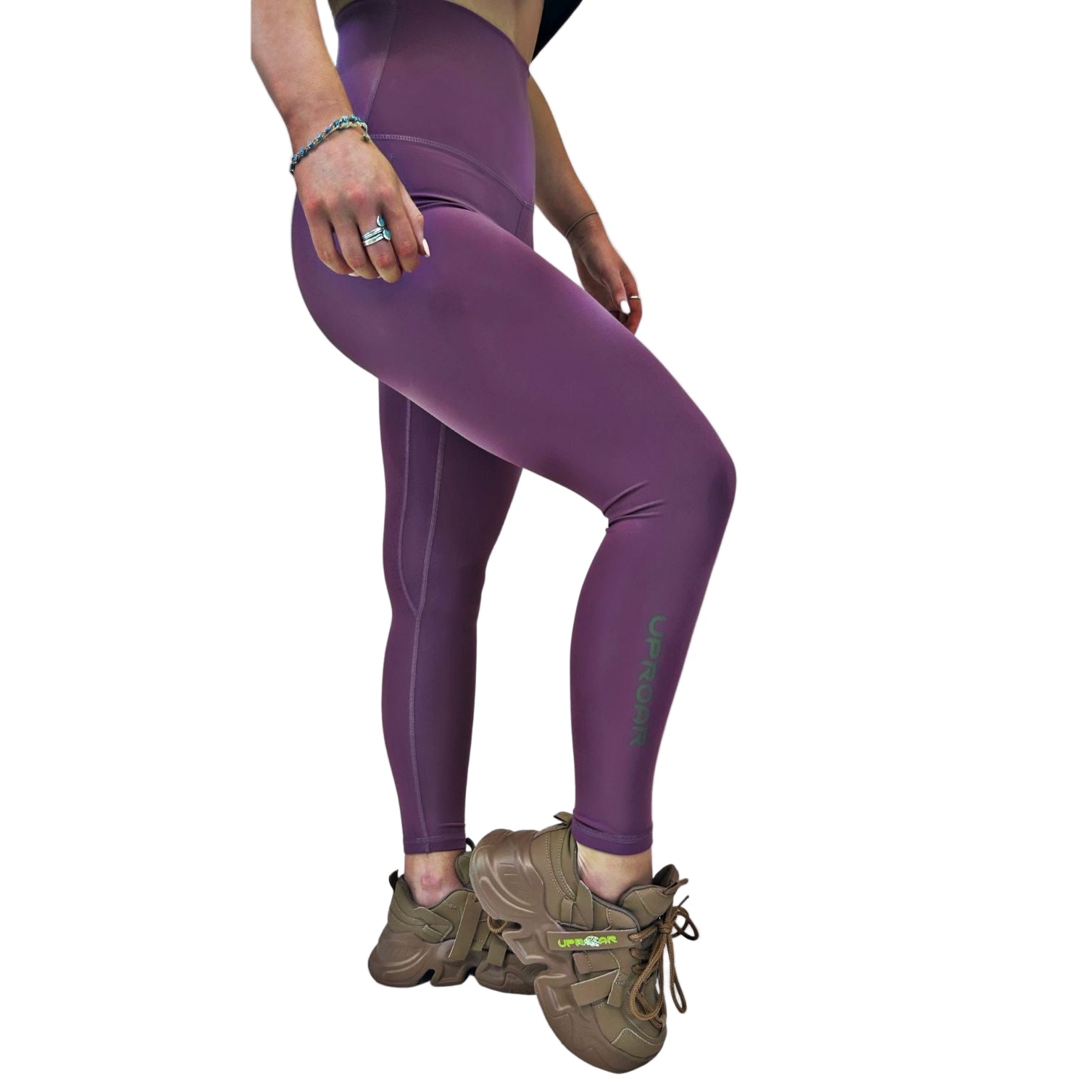 Women's Lilac Leggings, Women's Purple Leggings, Purple Leggings, Women's Gym Leggings Purple