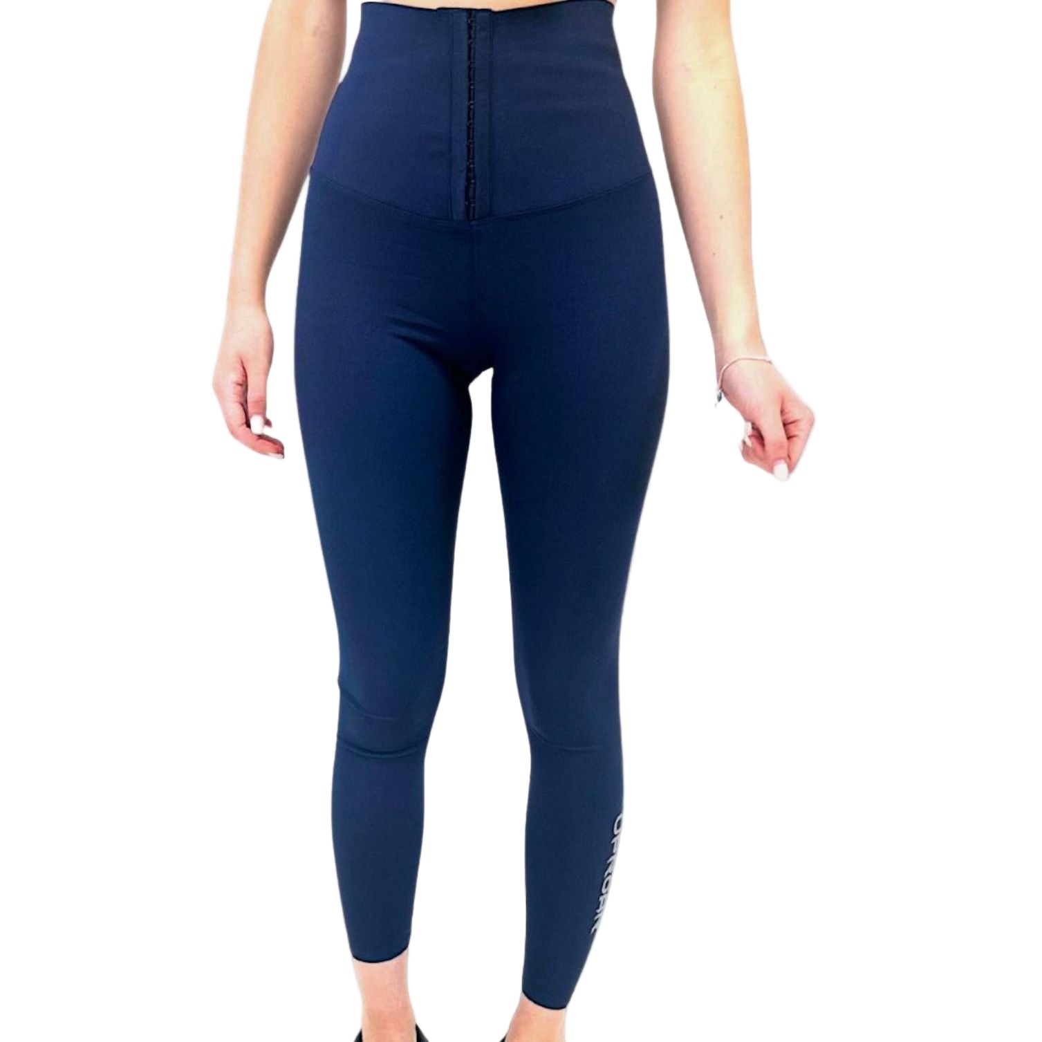 SculptAura High-Waisted Corset Legging Navy Blue