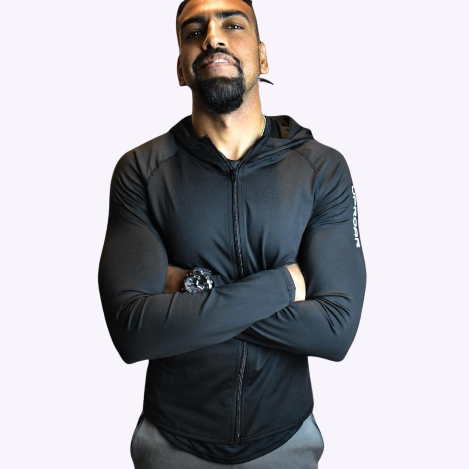 Windproof Running Hoodie Full Zip