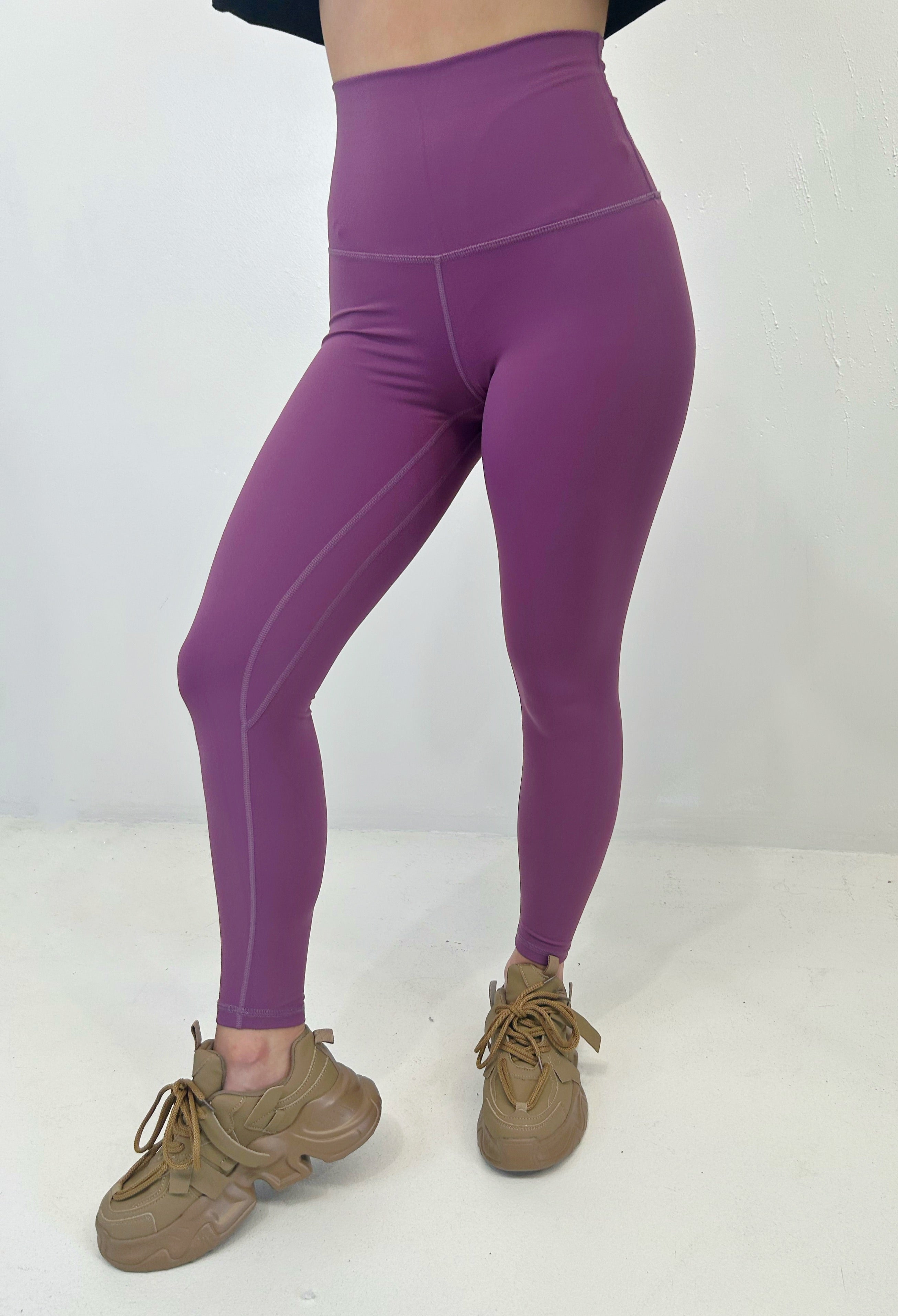 Women's Lilac Leggings, Women's Purple Leggings, Purple Leggings, Women's Gym Leggings Purple