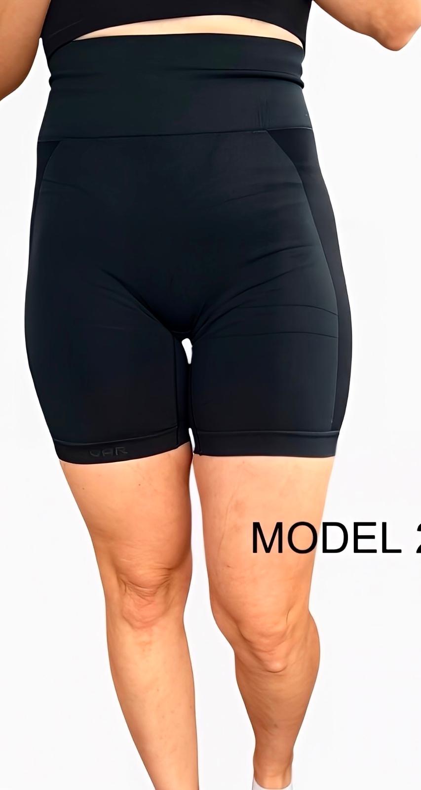 compression shorts black, high waistband compression shorts concealing camel toe, bike shorts that wont roll down, 4 Way stretch black thigh length shorts