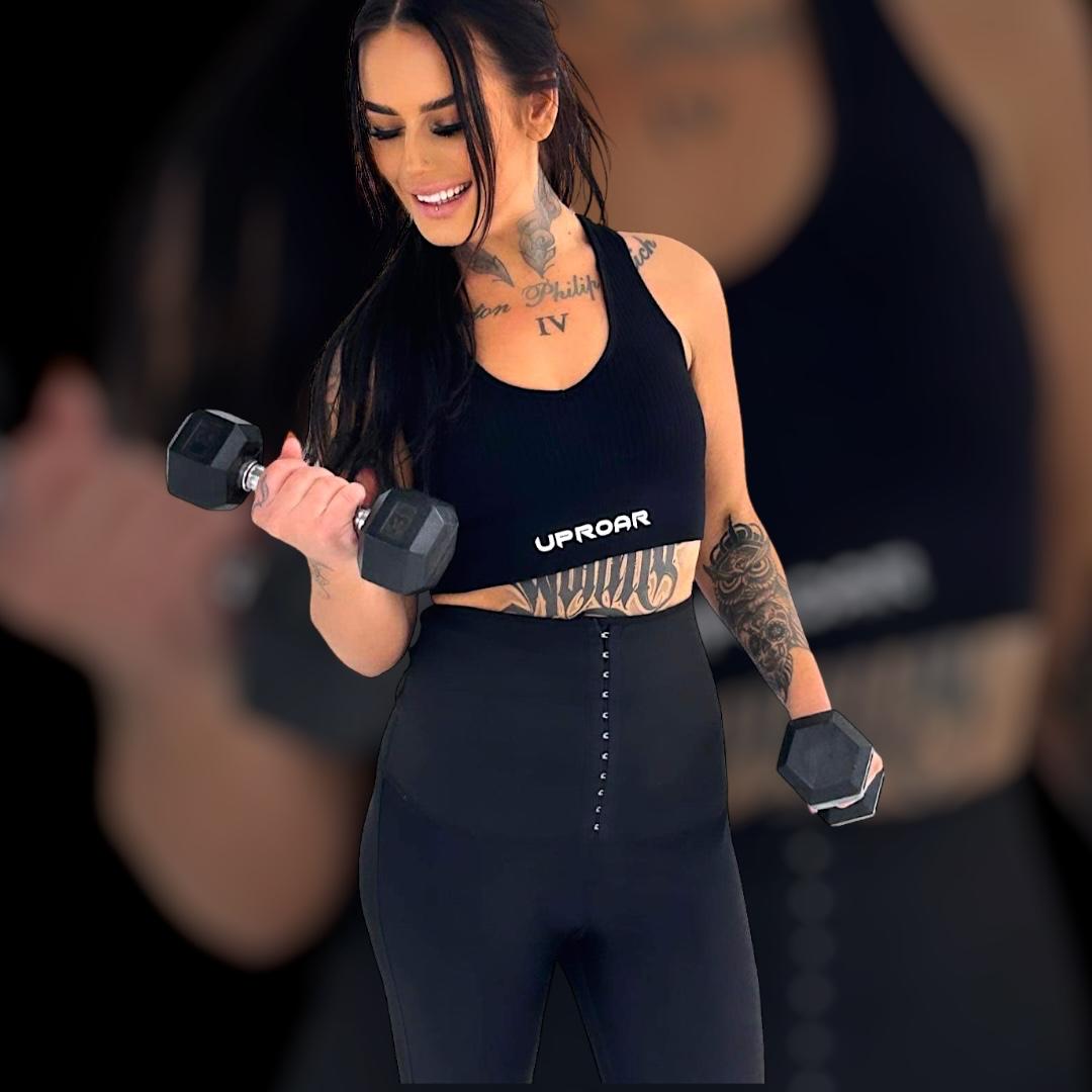 Fat Burning Leggings that optimise weight loss and generate heat to waist and stomach area