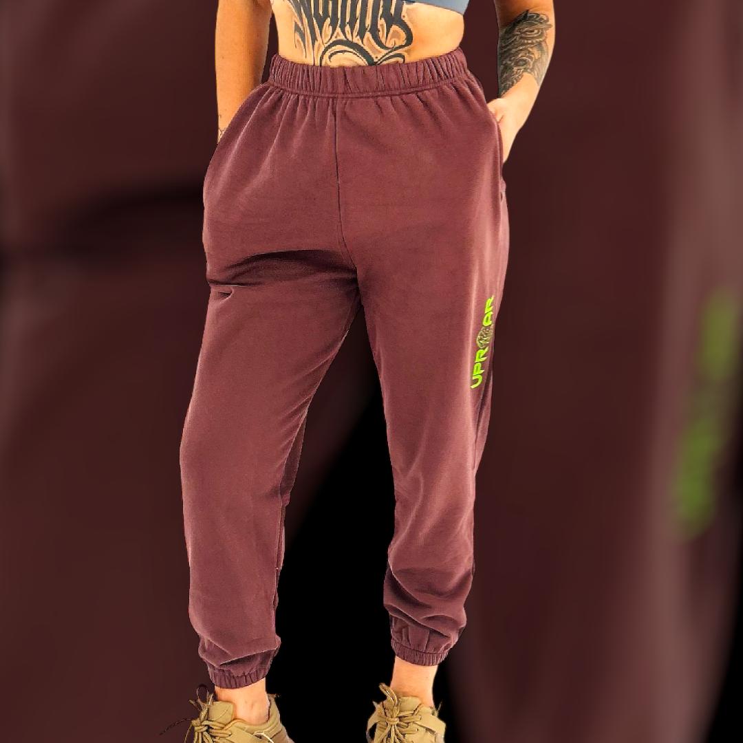 Brown Sweatpants, Women's Brown Trackpants, Women's Brown Sweatpants