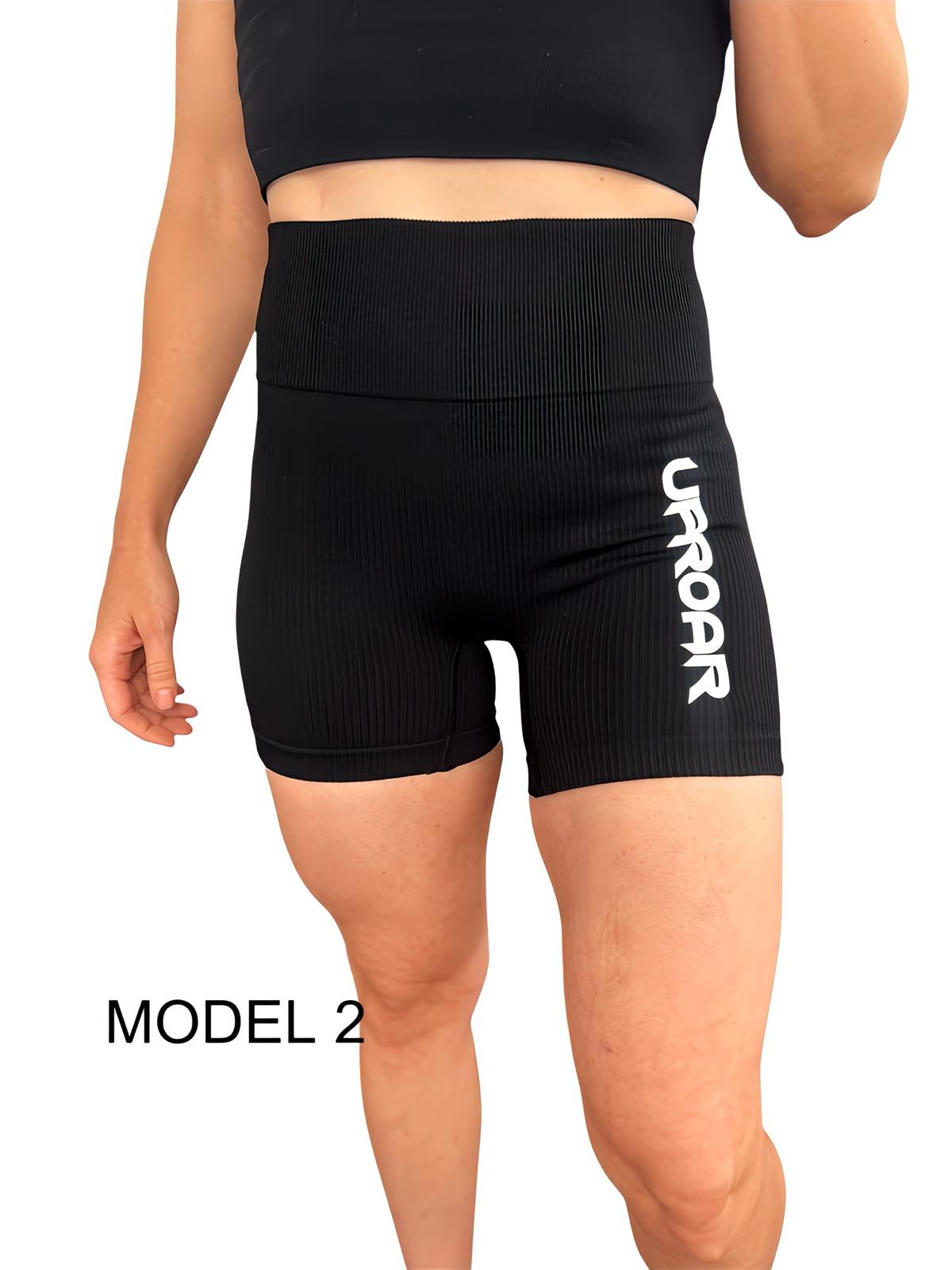 womens activewear, womens shorts, womens biker shorts, womens black biker shorts, black biker shorts, uproar active wear, uproar black shorts, ribbed black shorts, ribbed biker shorts for women, tummy control shorts, tummy slimming shorts for women, black tummy control shorts 