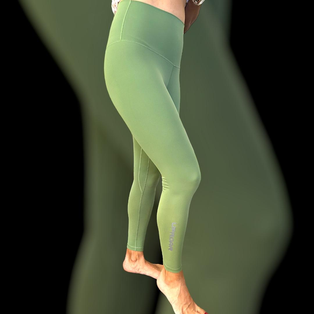 Jade Green Women's Leggings, Green Women's Leggings, Green Tights, Women's Gym Leggings Green