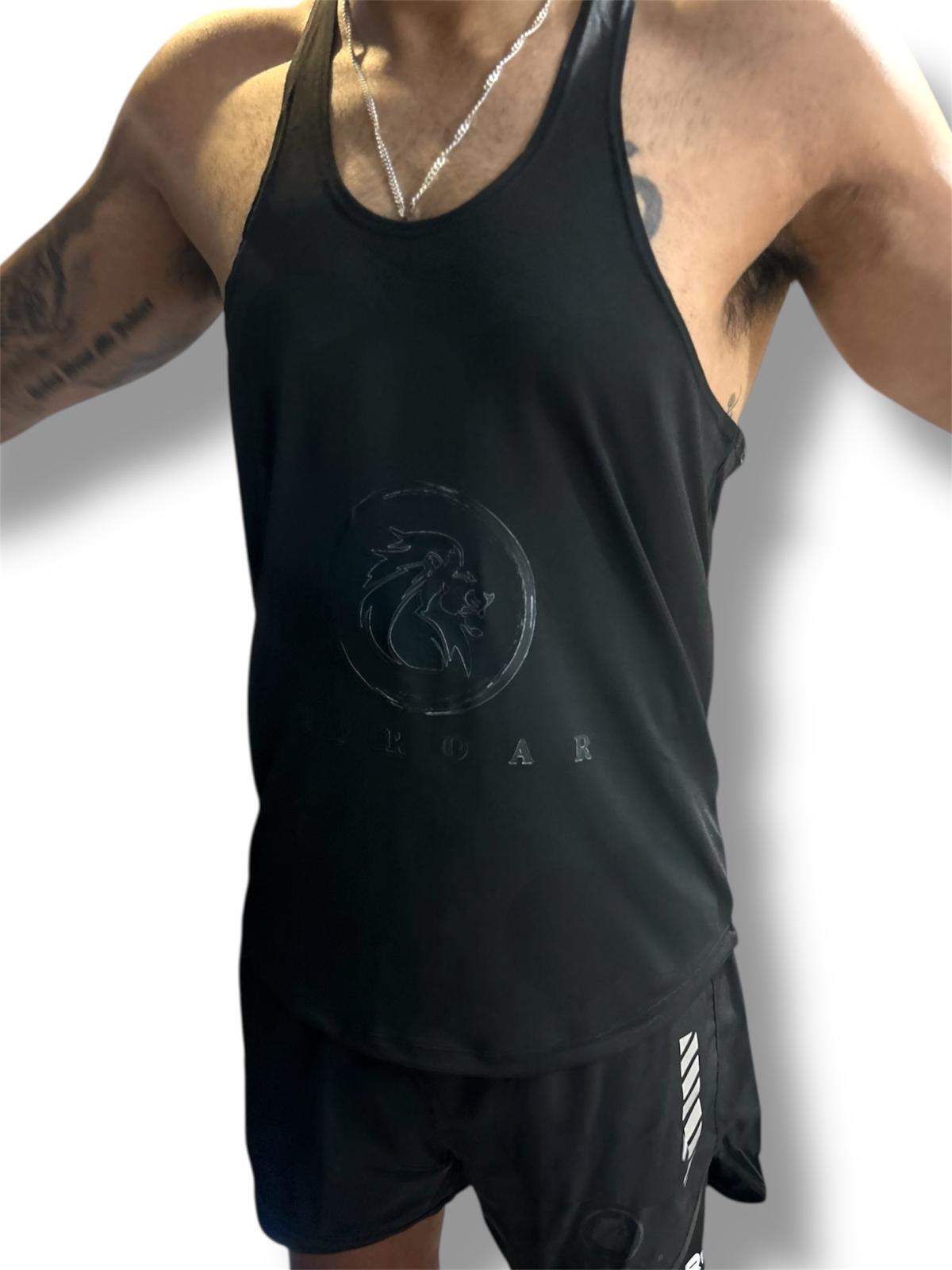 black muscle tank, mens tank shirt, training muscle shirt, black muscle shirts, open armhole training shirts, scoop neck shirt, curved hem