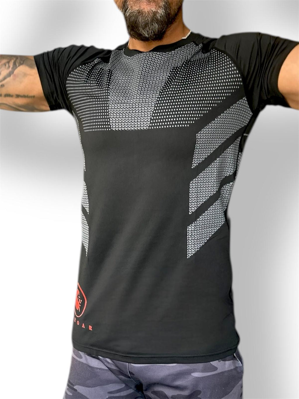 bjj shirts, non-slip bjj shirts, silicone strip tops for bjj, silicone hem tops, mens bjj tops, no-gi training wear, no-gi clothes, non-slip fightwear, non-slip rolling gear