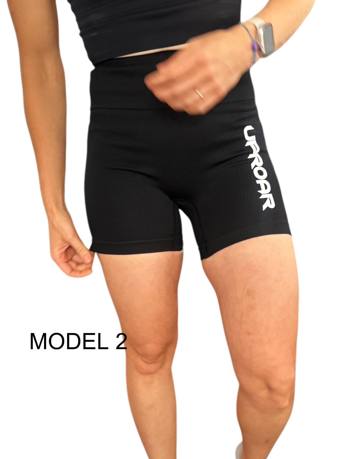 womens activewear, womens shorts, womens biker shorts, womens black biker shorts, black biker shorts, uproar active wear, uproar black shorts, ribbed black shorts, ribbed biker shorts for women, tummy control shorts, tummy slimming shorts for women, black tummy control shorts 