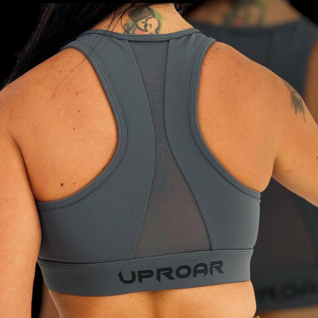 Slate Sports Bra, Grey Sports Bra, Equipped Sports Bra, Training Sports Bra