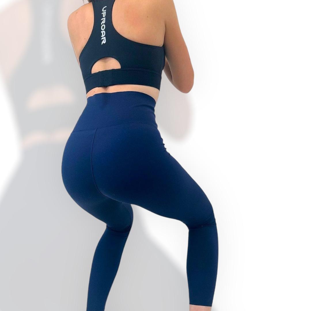 Navy Blue Leggings, Navy Blue Corset Leggings, Blue Leggings, Dark Blue Leggings, Women's Gym Leggings, Women's Navy Blue Leggings