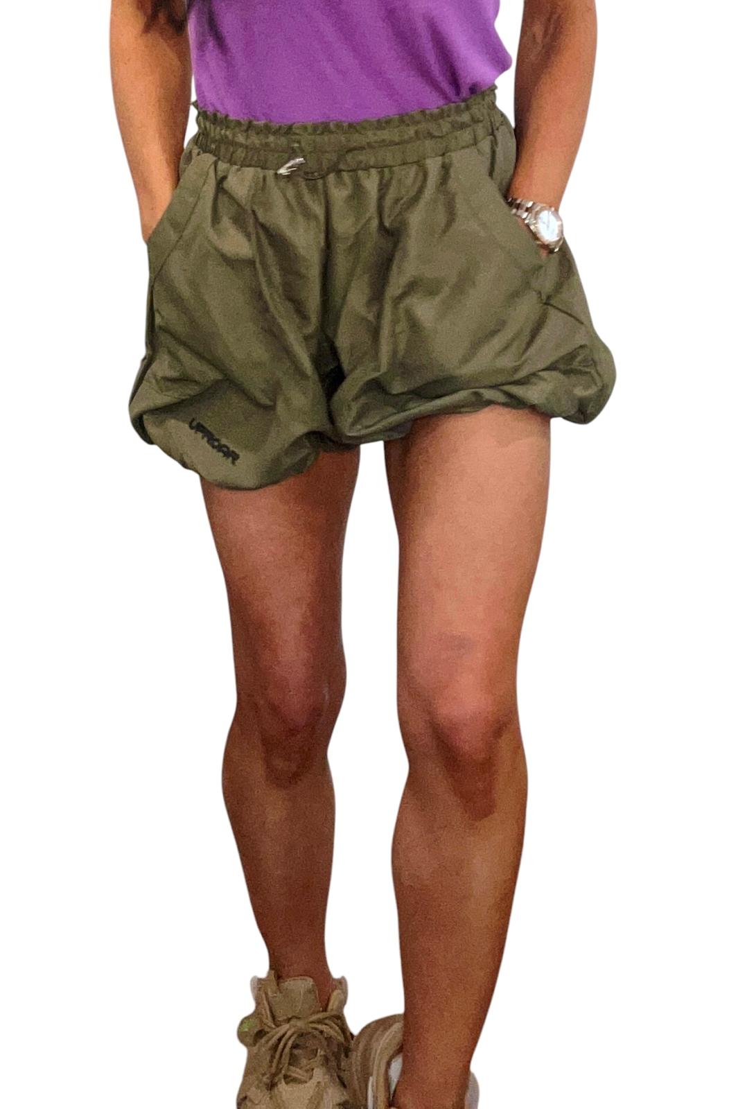 Puffed Shorts with drawstring Army Green