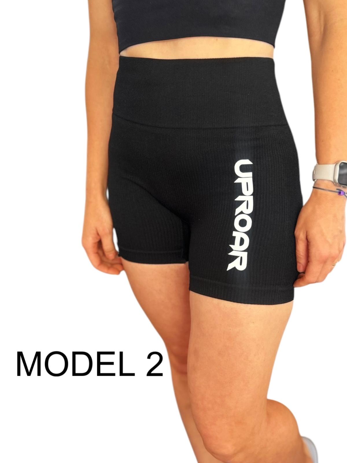 womens activewear, womens shorts, womens biker shorts, womens black biker shorts, black biker shorts, uproar active wear, uproar black shorts, ribbed black shorts, ribbed biker shorts for women, tummy control shorts, tummy slimming shorts for women, black tummy control shorts 