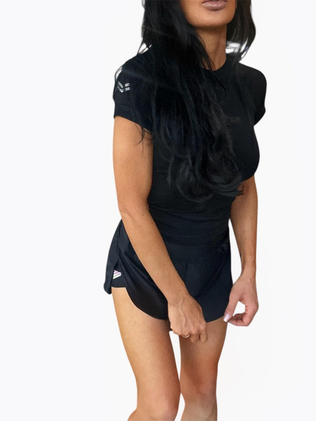 womens fight shorts, black bjj clothes women, 2n1 shorts for women, fightwear for women, 2n1 boxing shorts ladies, ladies fightwear